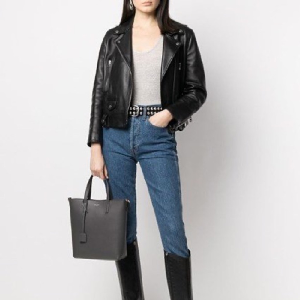 Saint Laurent Top Tank Semi-Sheer Pure Cashmere Sleeveless Blue Tank Top…